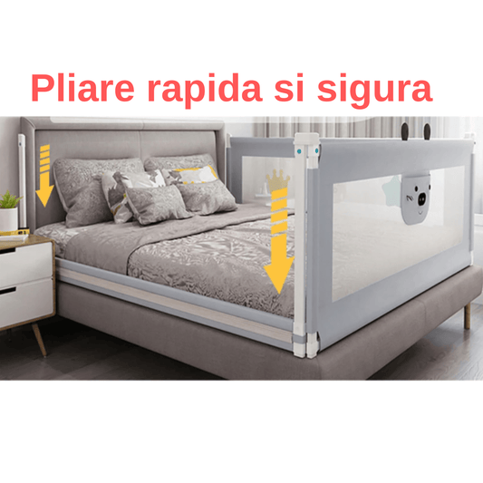 Bariera protectie pat HappyKID culisanta XXL - Seliodrox srl