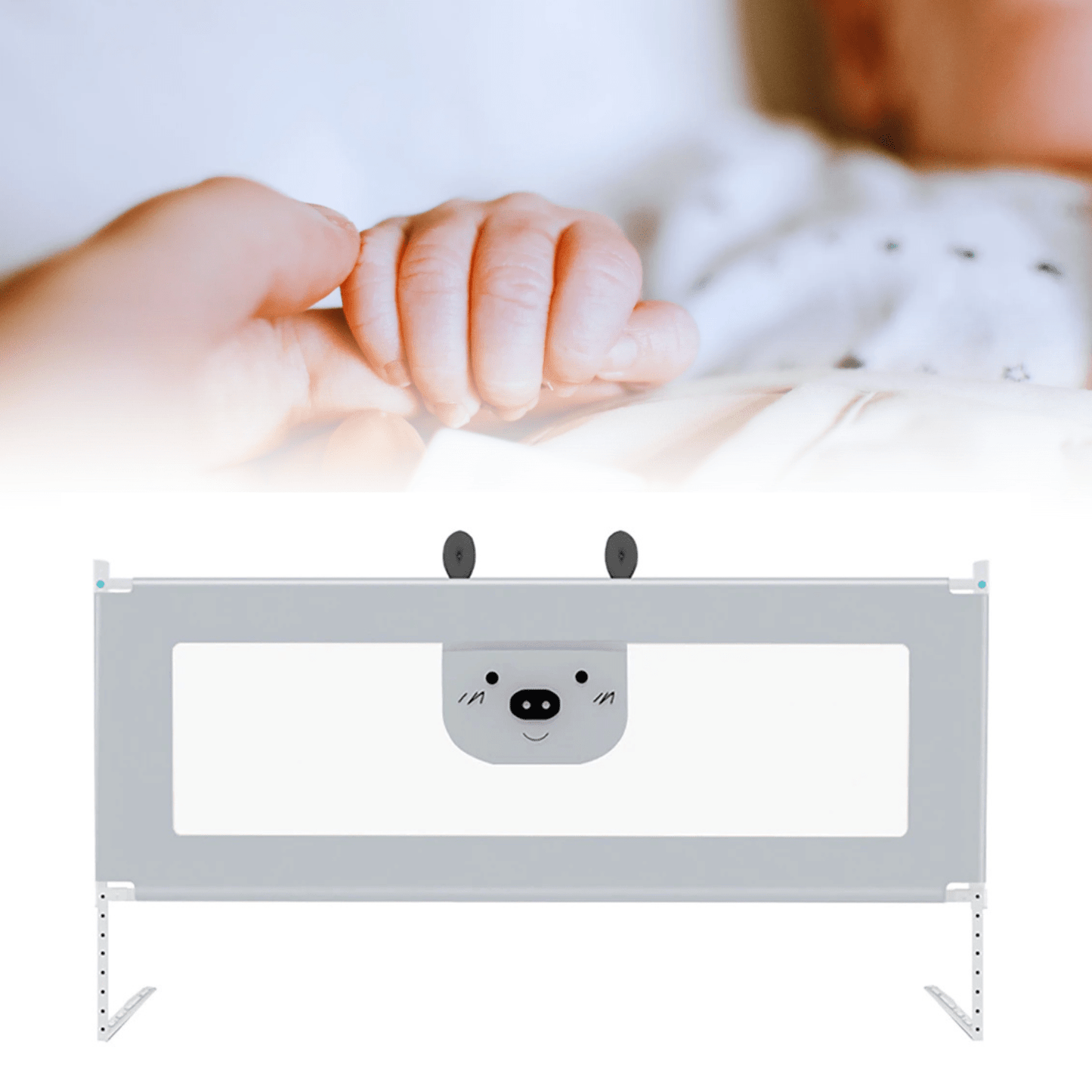 Bariera protectie pat HappyKID culisanta XXL - Seliodrox srl