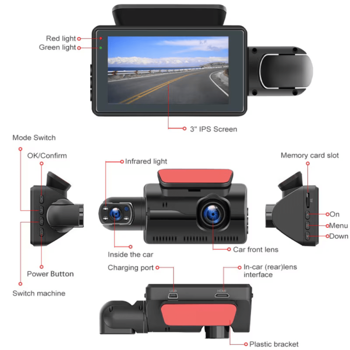 Camera auto de bord DVR duala RoHS® SafetyFIRST - Seliodrox srl