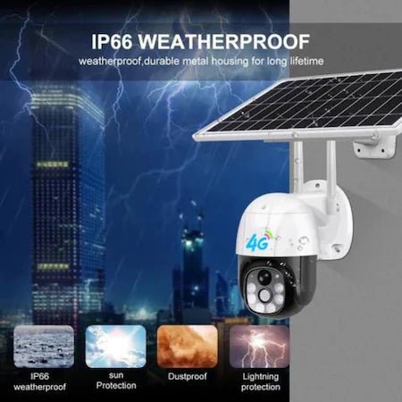 Camera solara WiFi 4G SIM card 8MP SPY®,4K - Seliodrox srl