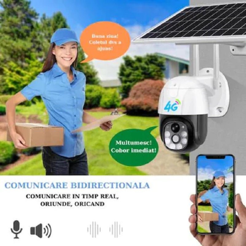 Camera solara WiFi 4G SIM card 8MP SPY®,4K - Seliodrox srl