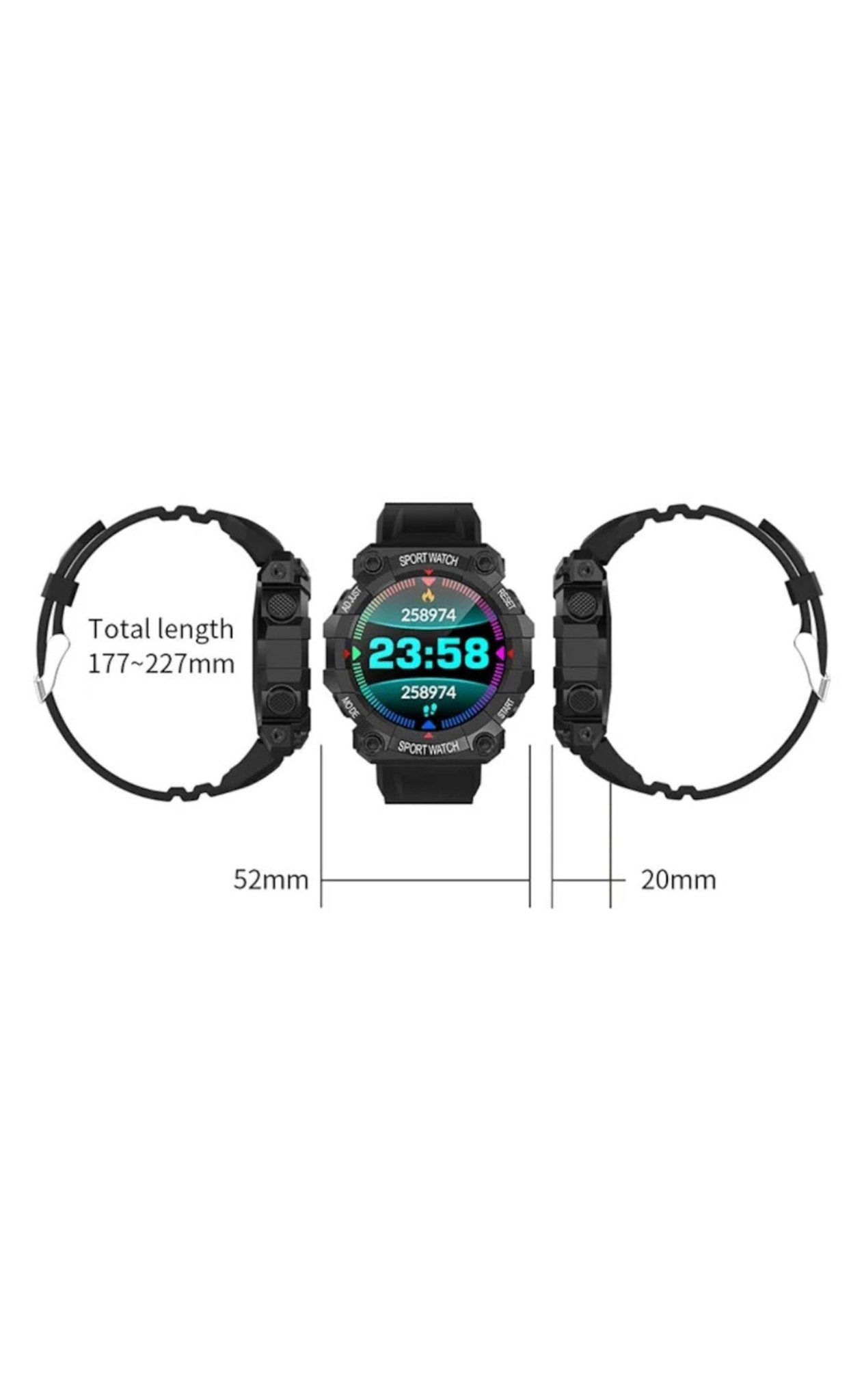 Ceas smartwatch Monitorizare Fitness Sanatate Notificari Nytro FD 68 - Seliodrox srl