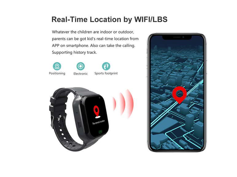 Ceas SmartWatch pentru Copii cu localizare GPS,sim 4G,buton SOS - Seliodrox srl