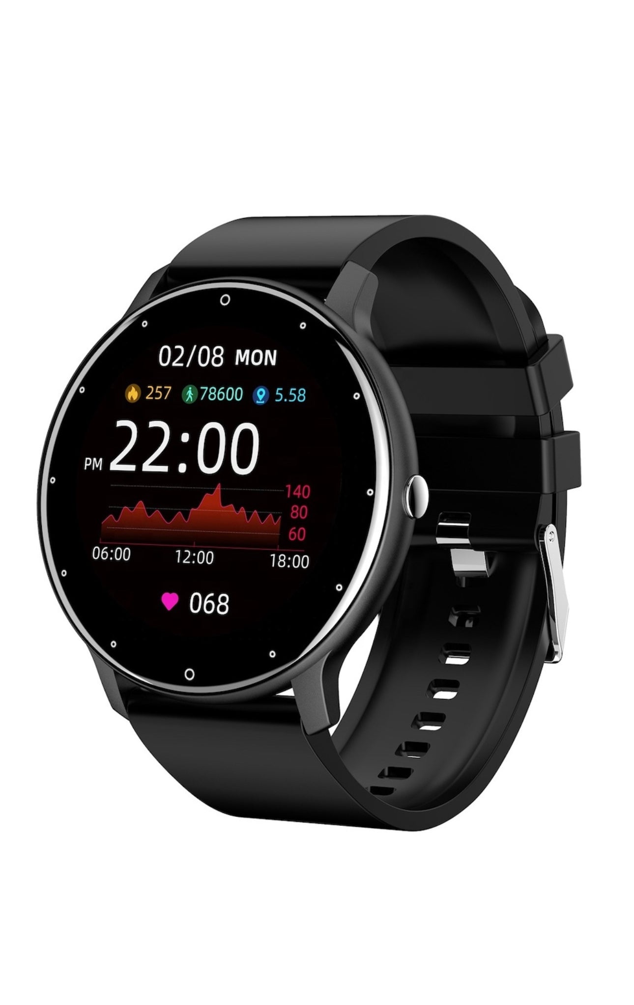 Ceas smartwatch si bratara fitness RoHS® Negru - Seliodrox srl