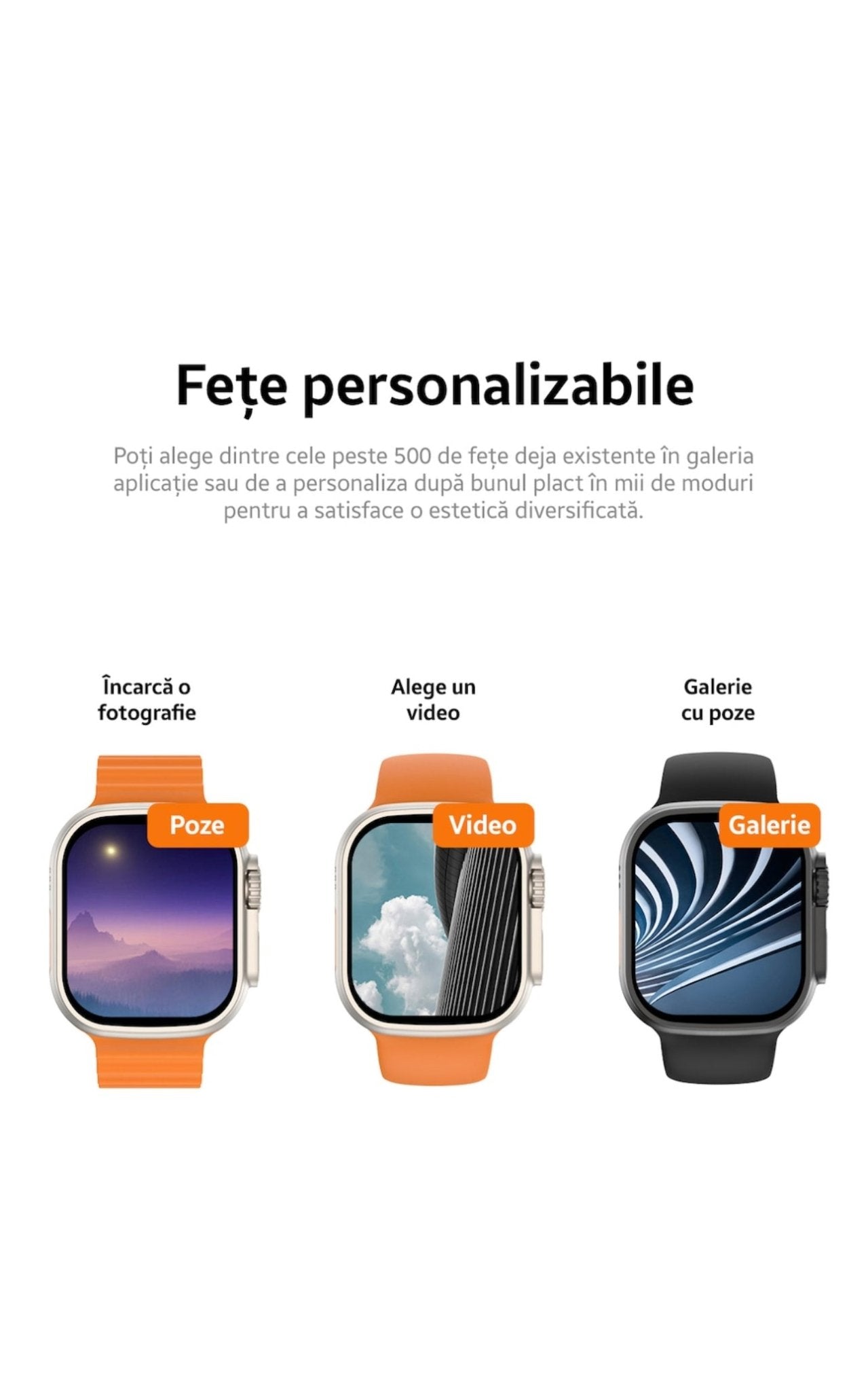 Ceas SmartWatch Ultra RoHS®,2.2" IPS Touch - Seliodrox srl