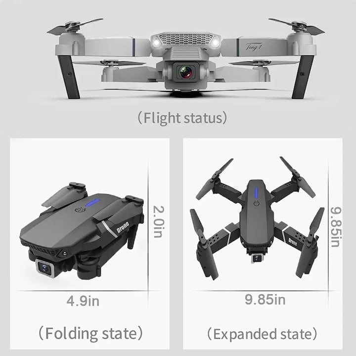 Drona pentru copii si incepatori FLYAway, Camera HD Duala 1080P - Seliodrox srl