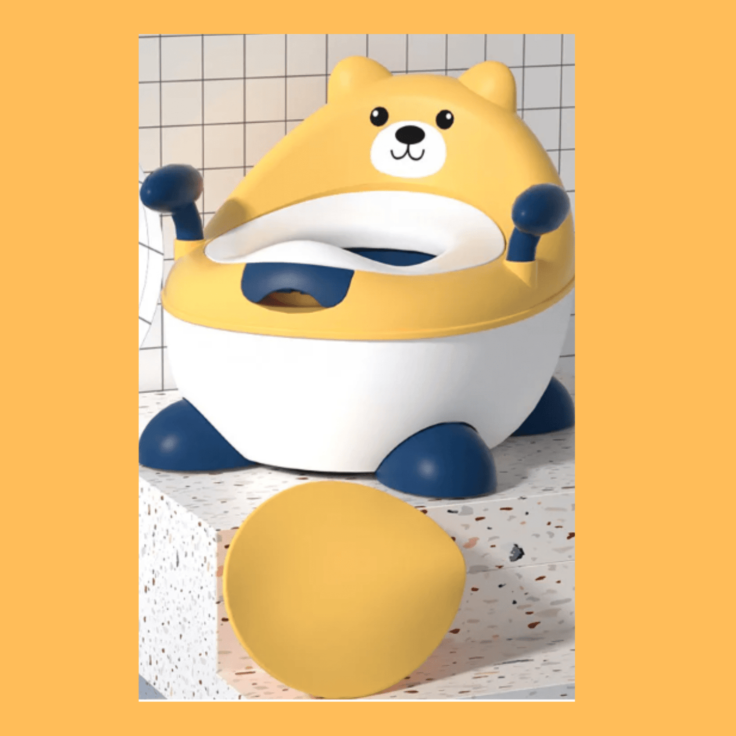 Olita pentru copii Bear Potty Yellow - Seliodrox srl