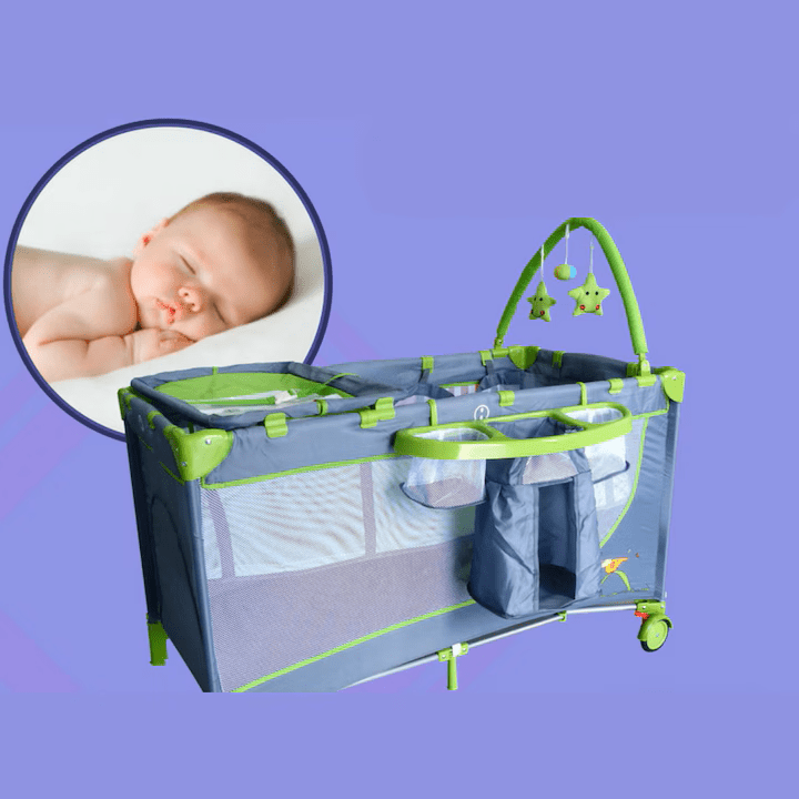 Patut pliant Kappykid, 2 nivele cu arcade de jucarii - Seliodrox srl