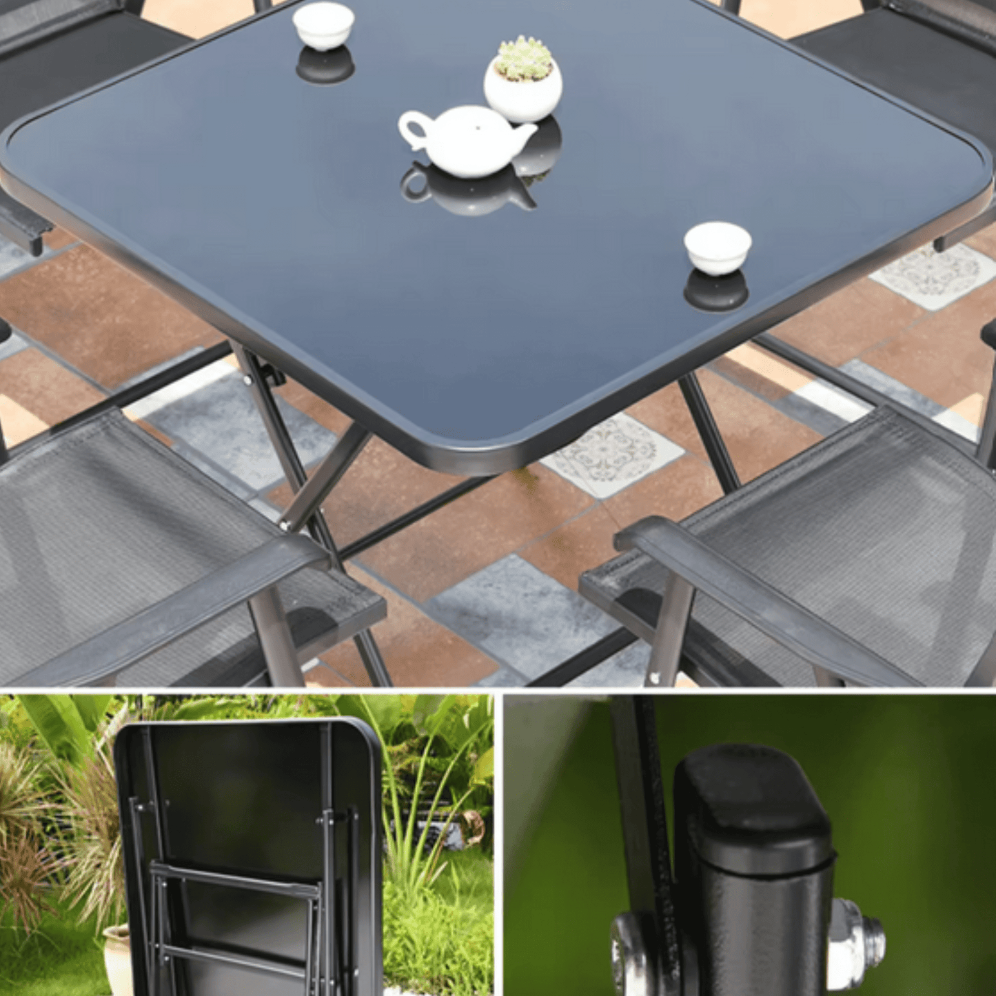 Set masa cu 4 scaune gradina - Seliodrox srl