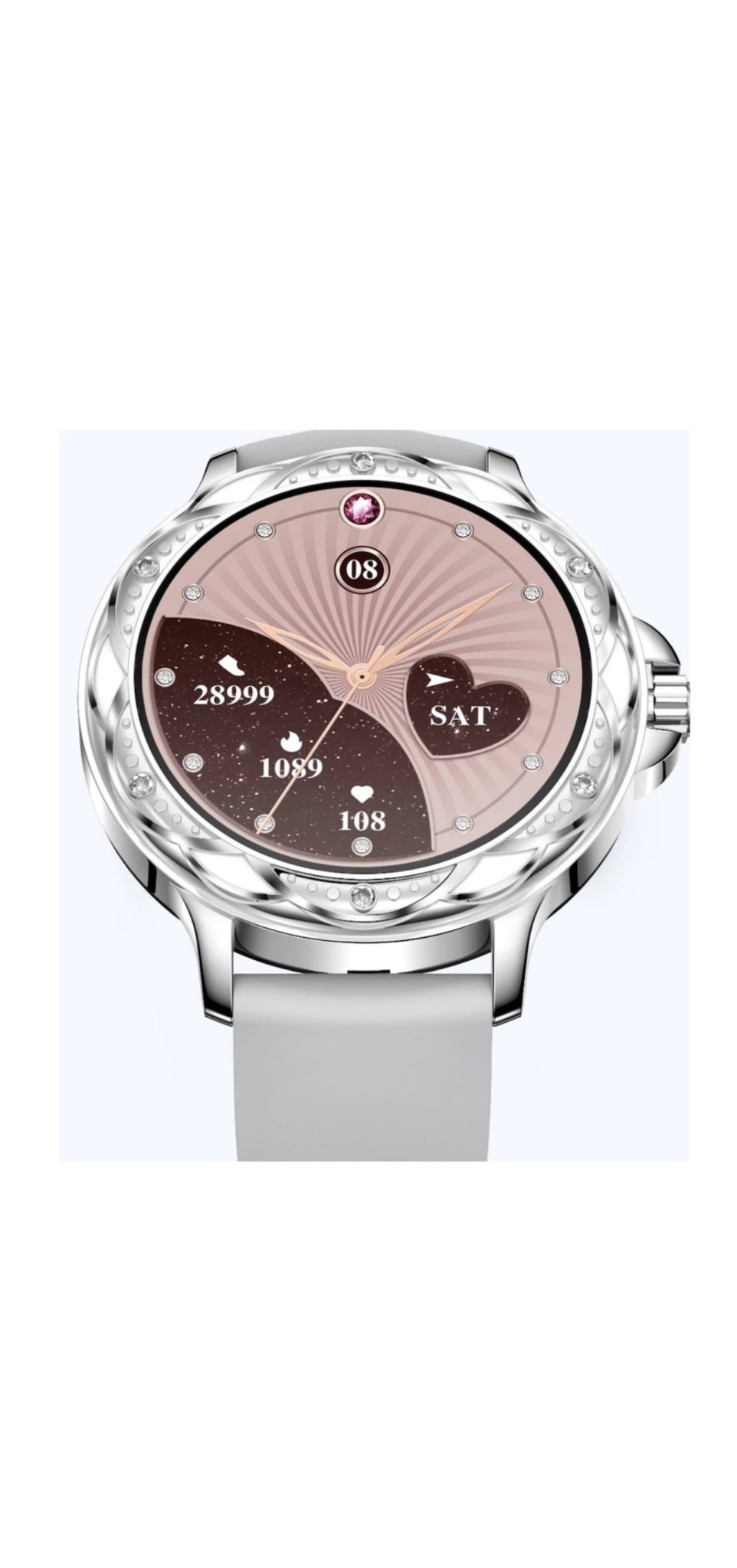 SmartWatch RoHS® Auriu/Gold cu pietre de tip Swarovski - Seliodrox srl