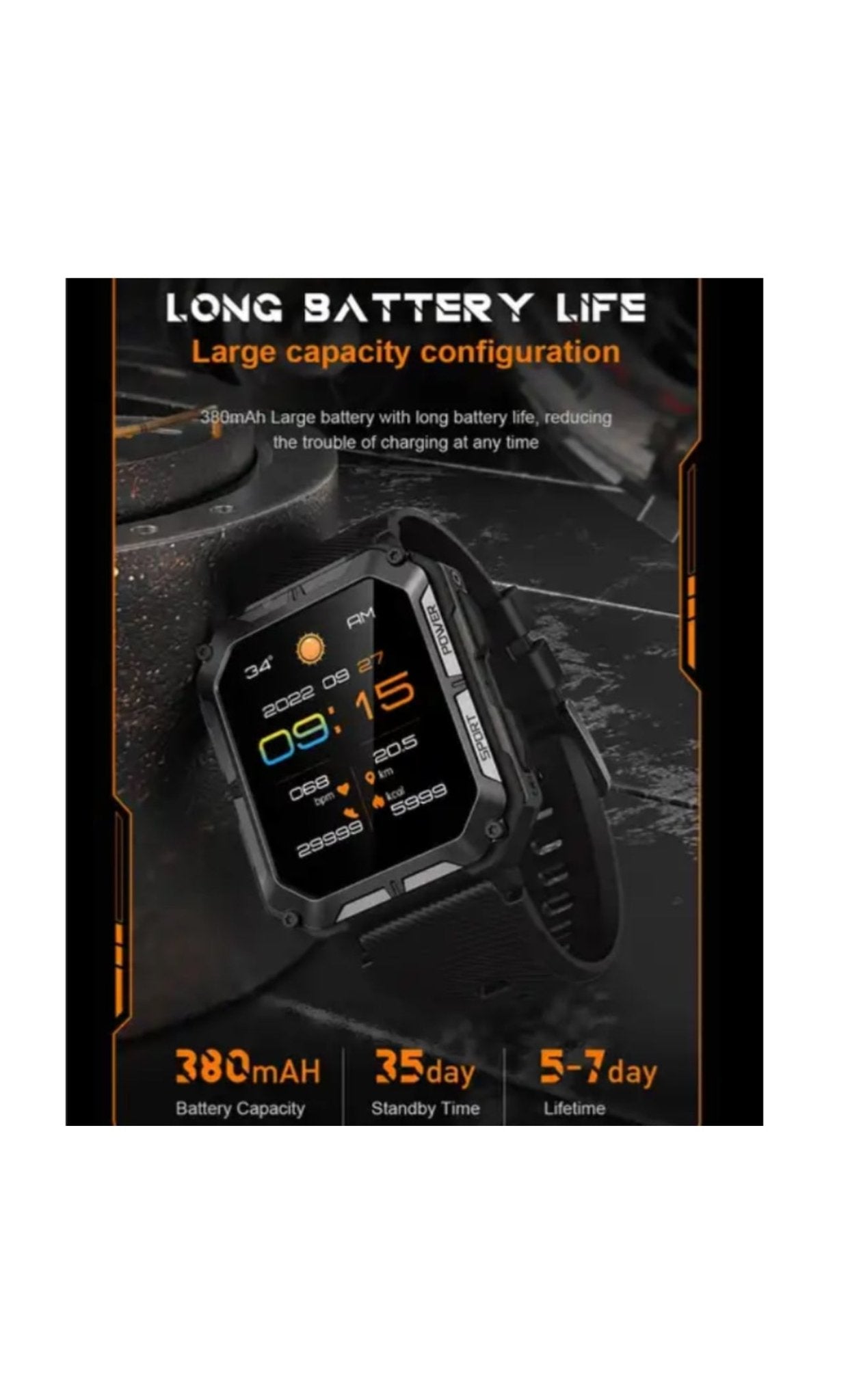 Smartwatch RoHS® C20 Pro Negru, 1.83 inch - Seliodrox srl