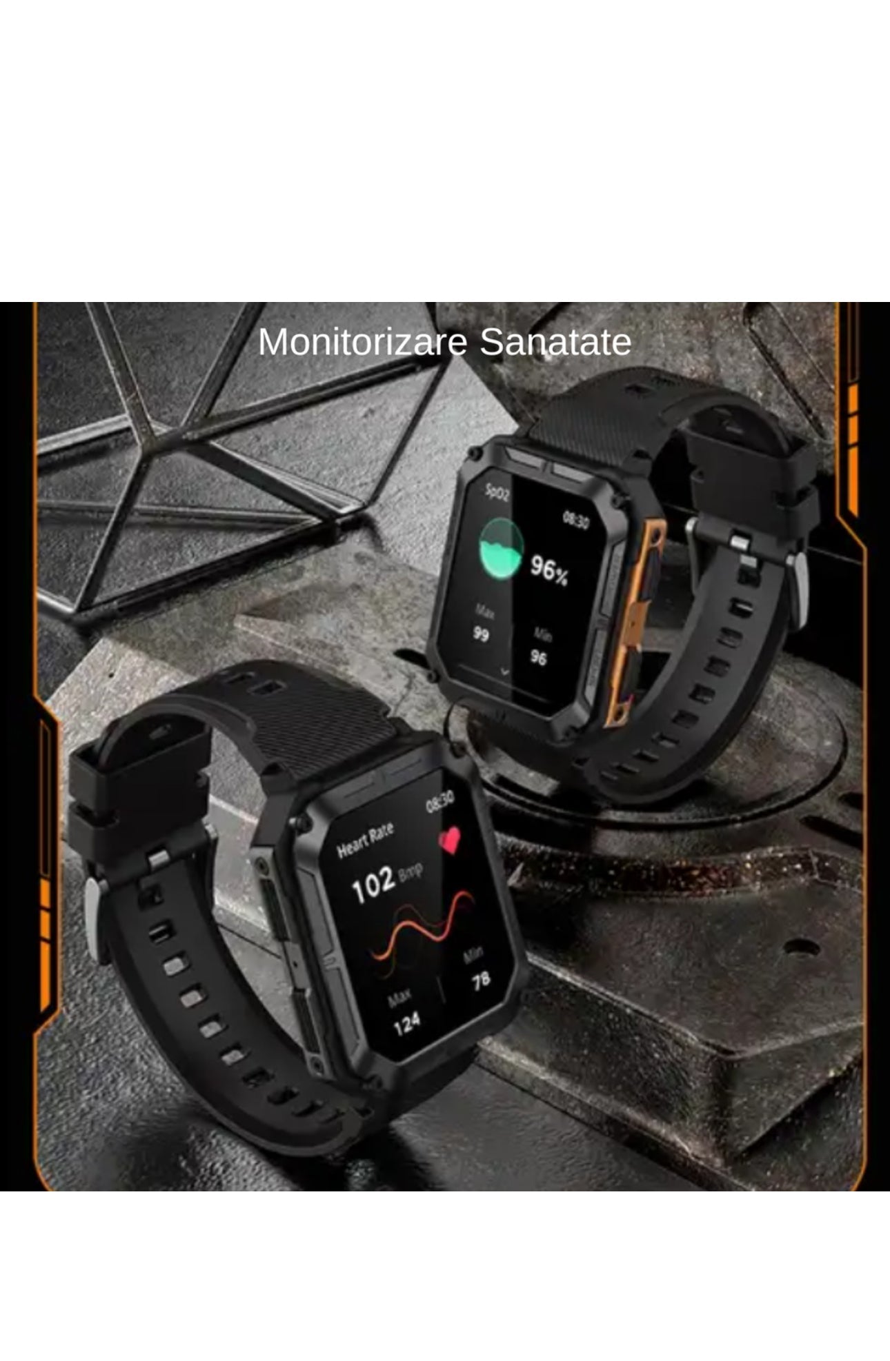 Smartwatch RoHS® C20 Pro Negru, 1.83 inch - Seliodrox srl