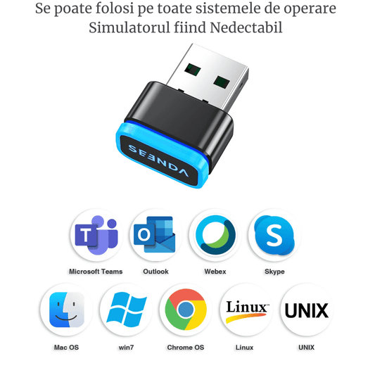 Simulator USB pentru mouse,mouse jiggler,3 viteze,Nedectabil - Seliodrox srl