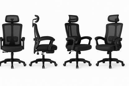 Scaun reglabil pentru Birou sau Gaming Ergonomic Negru