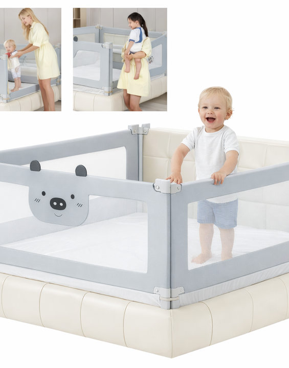 Set 3 Bariere Pat HappyKID 200x200 — King Size de la 0 Luni