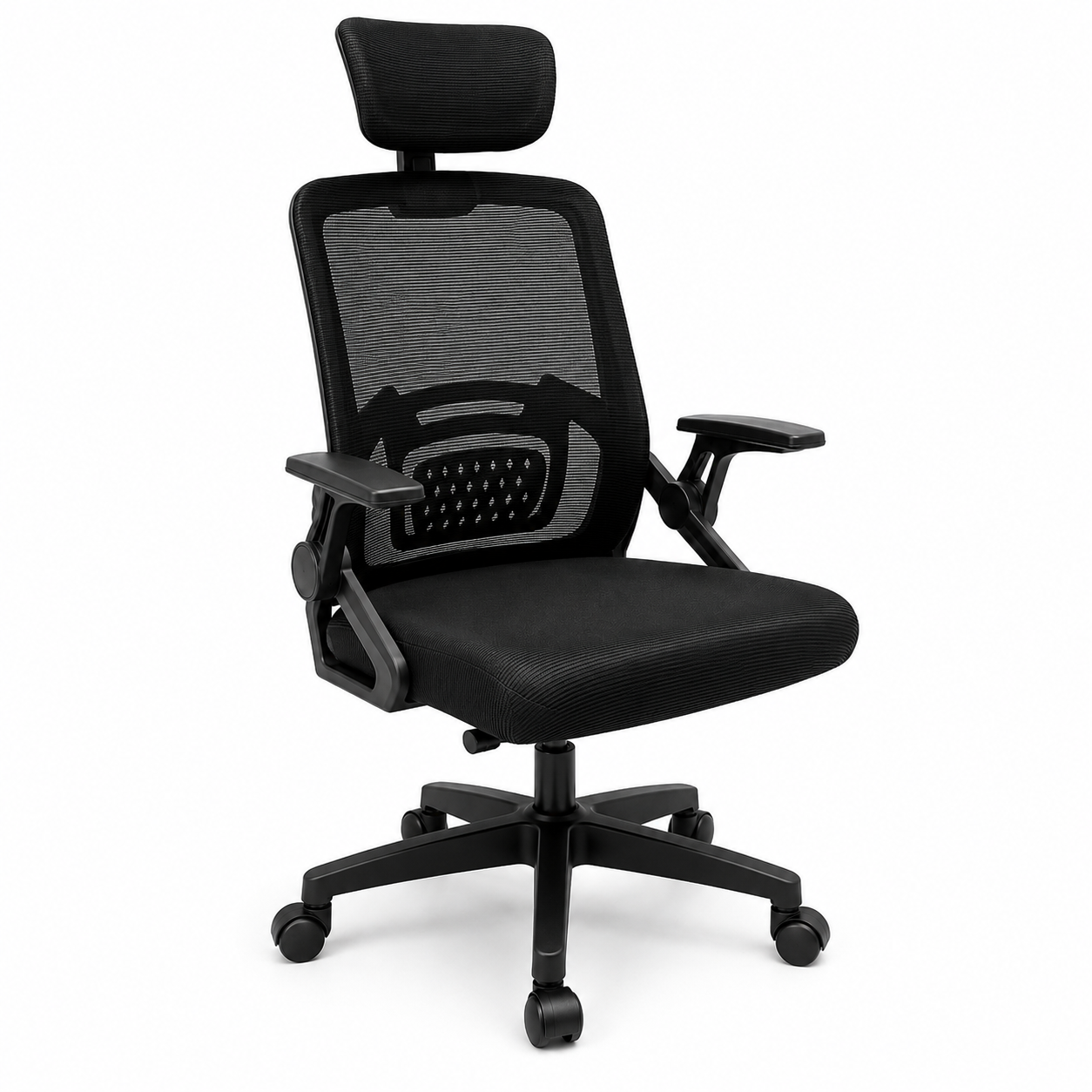 Scaun ergonomic reglabil pentru birou sau gaming, culoare negru