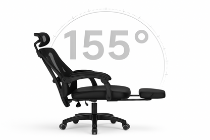 Scaun reglabil pentru Birou sau Gaming Ergonomic Negru