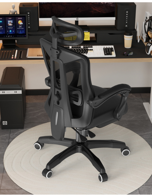 Scaun reglabil pentru Birou sau Gaming Ergonomic Negru