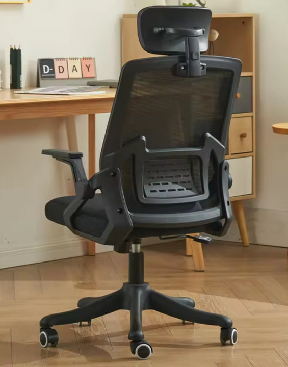 Scaun ergonomic reglabil pentru birou sau gaming, culoare negru
