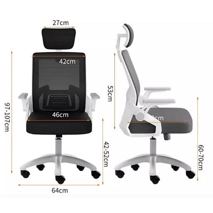 Scaun ergonomic reglabil pentru birou sau gaming, culoare negru