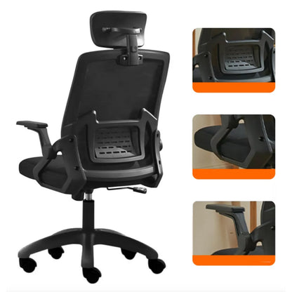 Scaun ergonomic reglabil pentru birou sau gaming, culoare negru