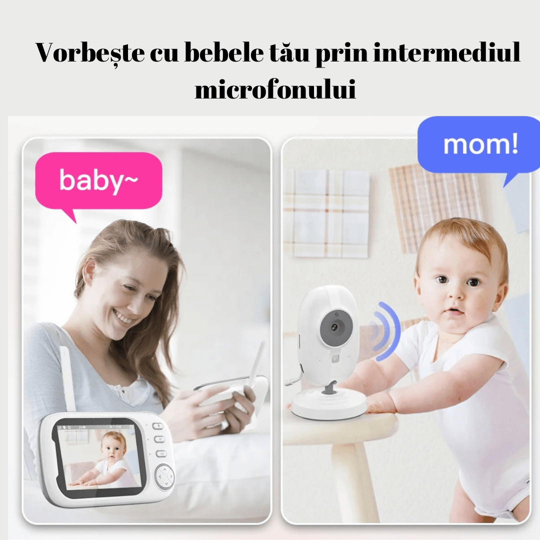 Baby Monitor si Camera Audio - Video Wireless Supraveghere Copil - Seliodrox srl