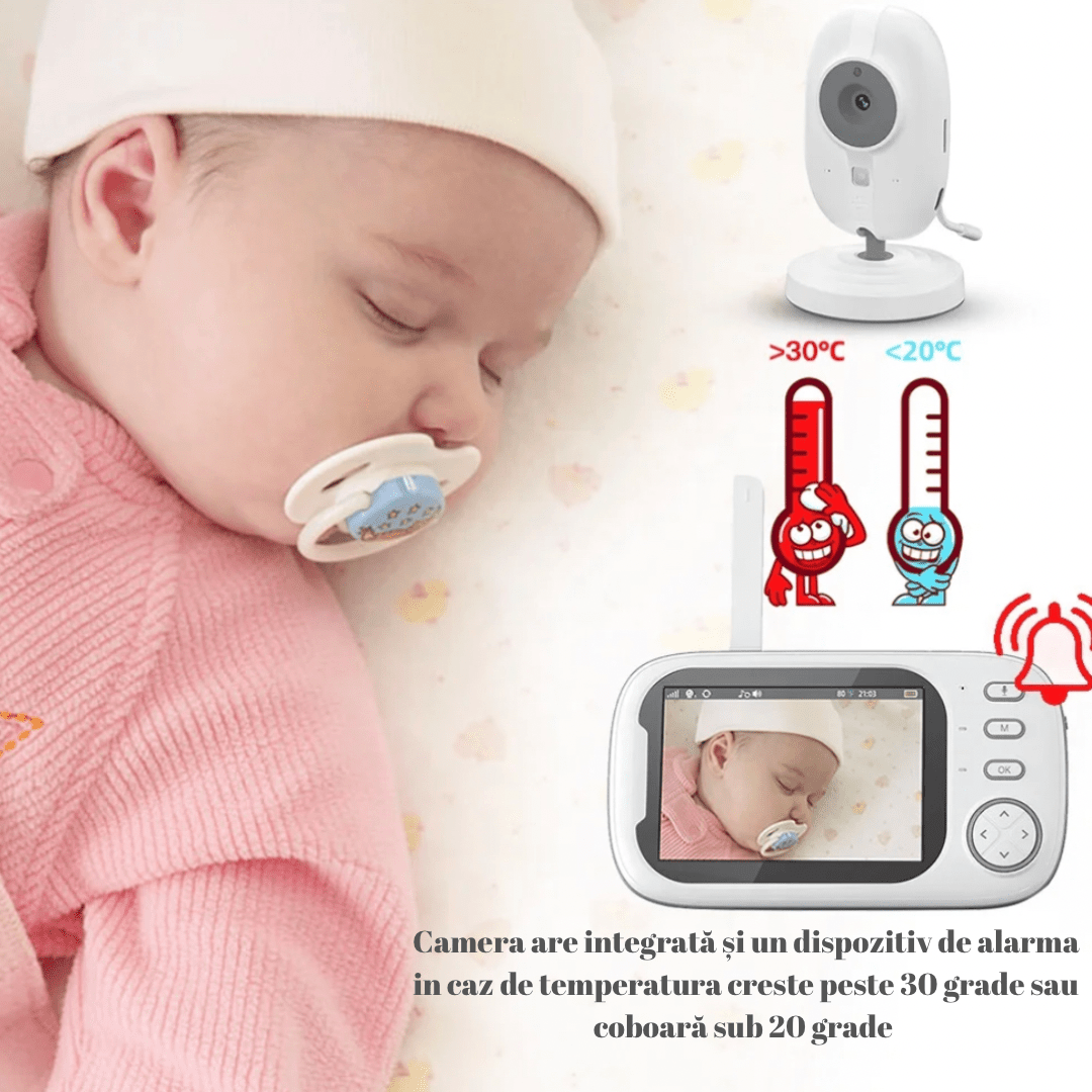 Baby Monitor si Camera Audio - Video Wireless Supraveghere Copil - Seliodrox srl