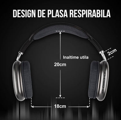 Casti Wireless Over the Ear Gt10 RoHS® Wireless sau Jack 3.5 - Seliodrox srl