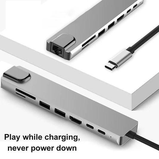 Hub Adaptor Multiport 8 in 1 USB - C 3.1 ROHS® - Seliodrox srl