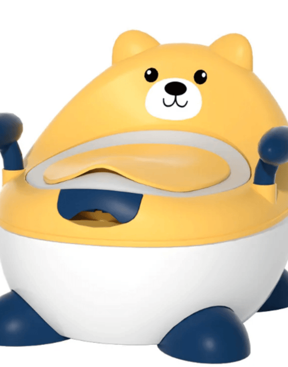 Olița pentru Copii Bear Potty Galbenă – Design Drăguț, Confort și Stabilitate