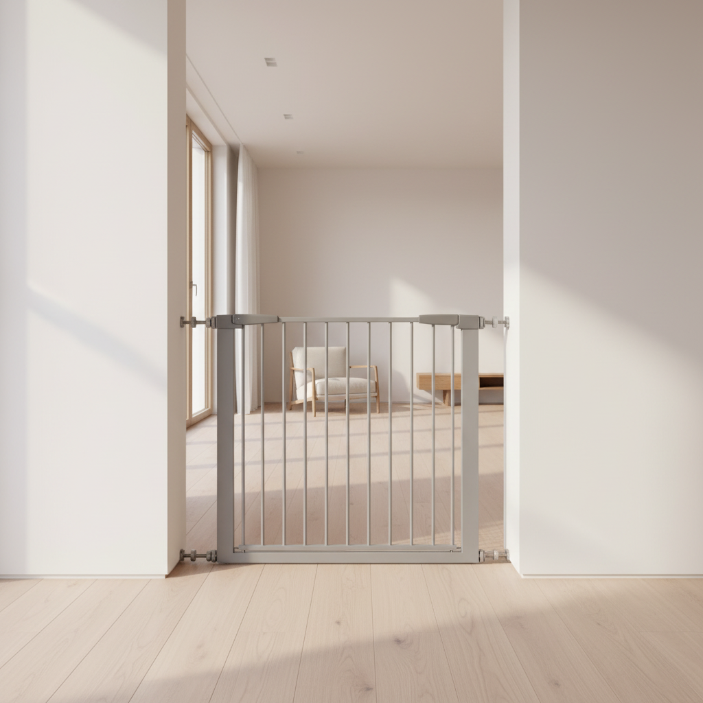 Poarta siguranta HappyKID Safeguard, dimensiuni ajustabile 75cm 83cm