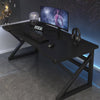 Birou Gaming Extreme1 120x60 cm Negru Mat – Suprafață Largă, Structură Metalică