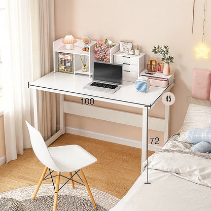 Birou calculator cu raft HomeOFFICE RoHS® model scandinav – design minimalist natural – imagine 2
