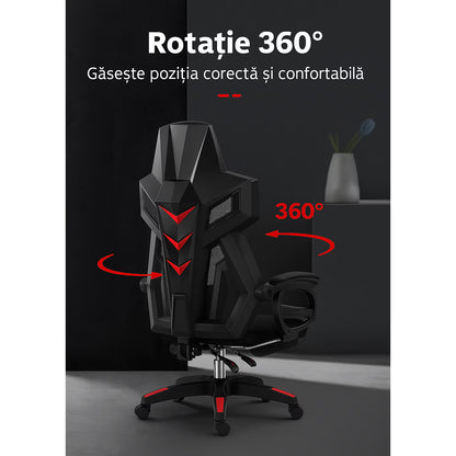 Scaun gaming RoHS® ExtremePro material ergonomic ajustabil – confort profesional – imagine 3