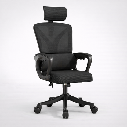 Scaun ergonomic gaming birou RoHS® negru dark – design agresiv confort superior