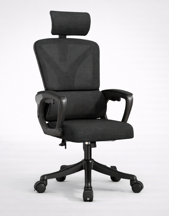 Scaun Ergonomic Reglabil pentru Birou si Gaming, Negru Dark