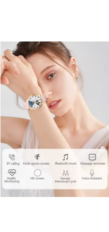 SmartWatch RoHS® Auriu/Gold cu pietre de tip Swarovski - Seliodrox srl
